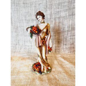 "AUTUMN" Home Interiors Figurine #12233-04 Porcelain 9.5" T HOMCO